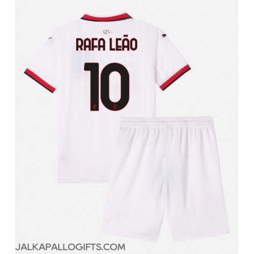 AC Milan Rafael Leao #10 Vieras Peliasu Lasten 2024-25 Lyhythihainen (+ Lyhyet housut)